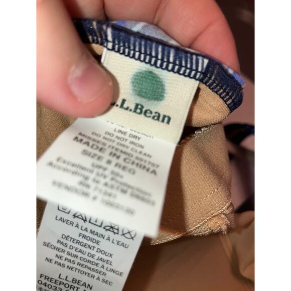 L.L. Bean blue swimsuit Tankini size 8 Regular - Picture 5 of 6